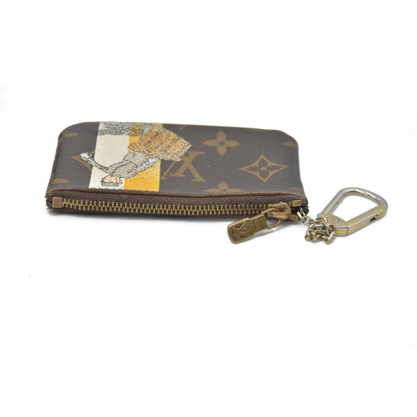$530 CONSIGNMENT Louis Vuitton  Monogram Groom Key Pouch