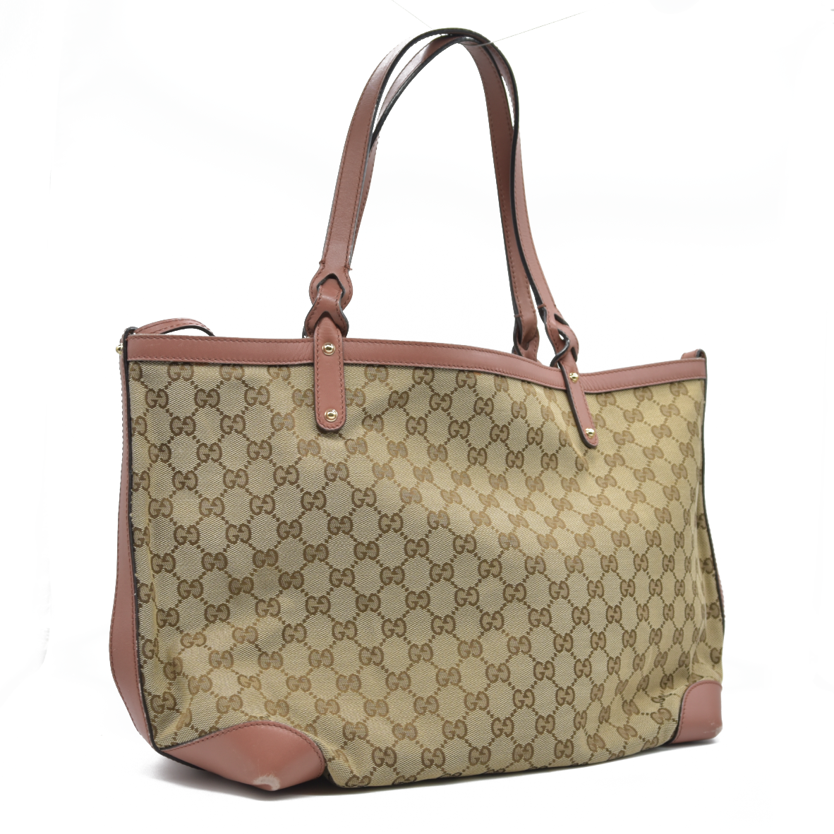 Gucci Medium Craft Tote Beige Pink
