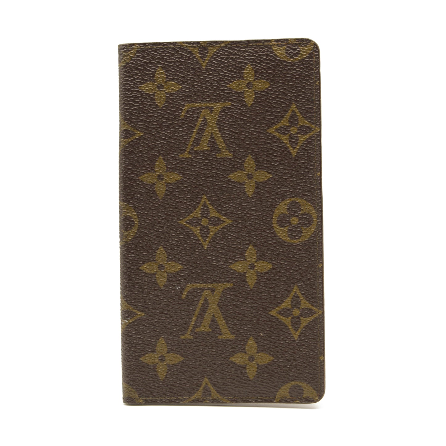 Used LOUIS VUITTON Monogram Pocket Brazza Cover Card Holder 8909AN