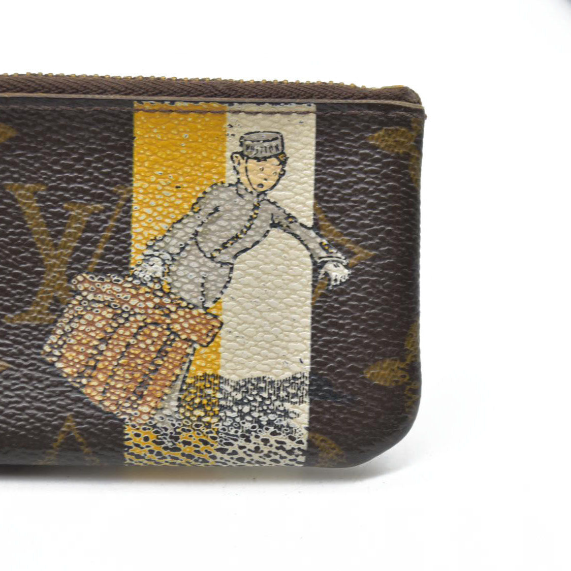 $530 CONSIGNMENT Louis Vuitton  Monogram Groom Key Pouch