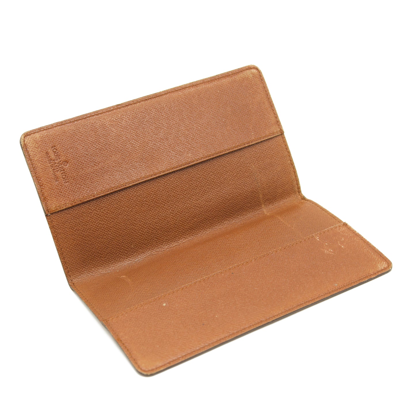 Used LOUIS VUITTON Monogram Pocket Brazza Cover Card Holder 8909AN