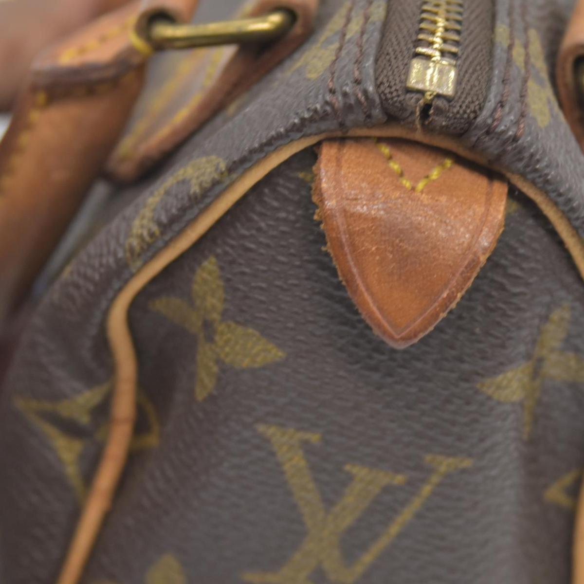 $1800 Louis Vuitton Monogram Mini Speedy Hand Bag TH0942