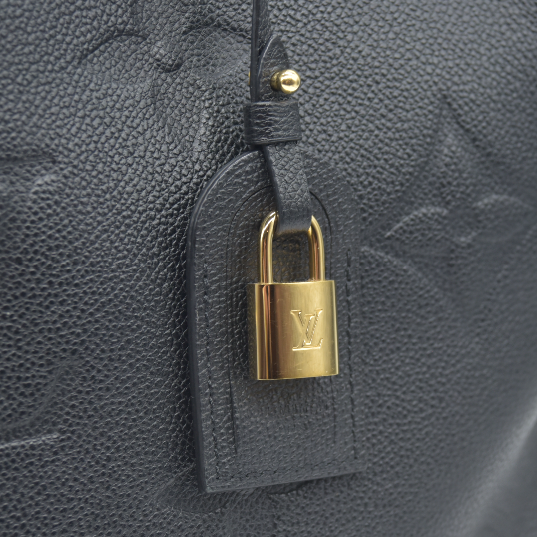 $3850 Louis Vuitton  Empreinte Monogram Giant Petit Palais Black