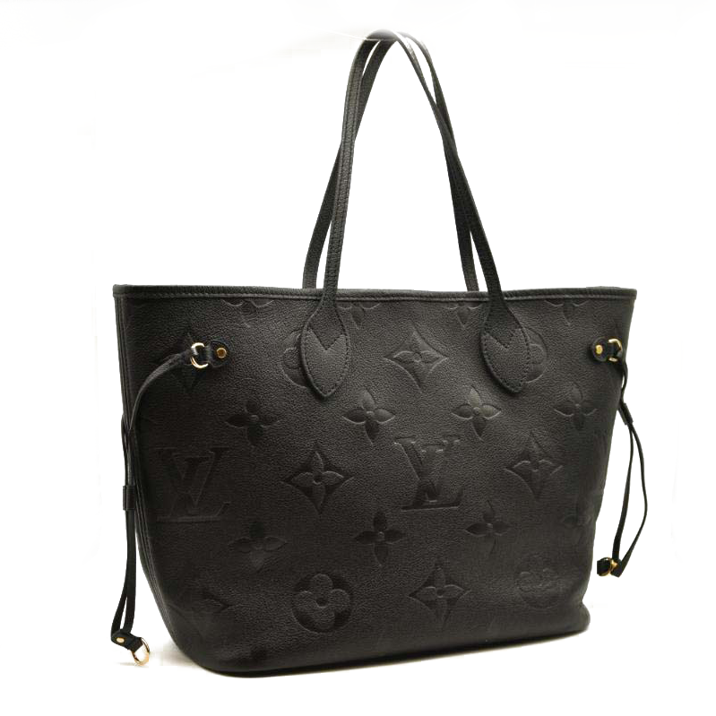 USED LOUIS VUITTON Empreinte Monogram Giant Neverfull MM Black