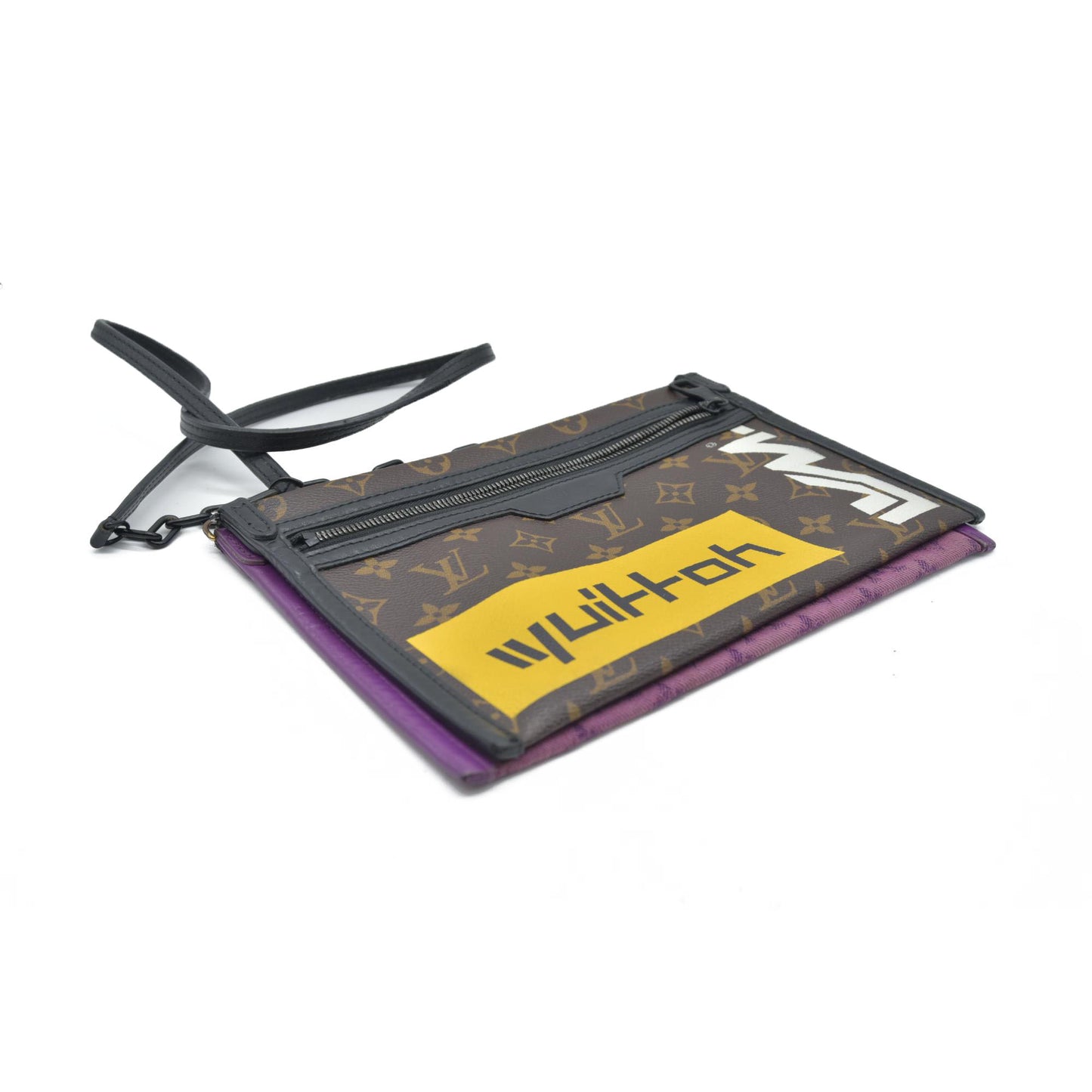 Louis Vuitton  Monogram Double Flat Messenger Marron