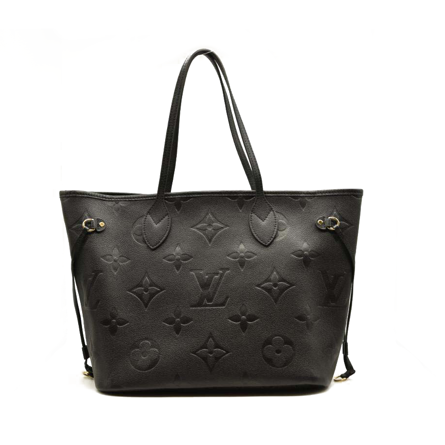 USED LOUIS VUITTON Empreinte Monogram Giant Neverfull MM Black