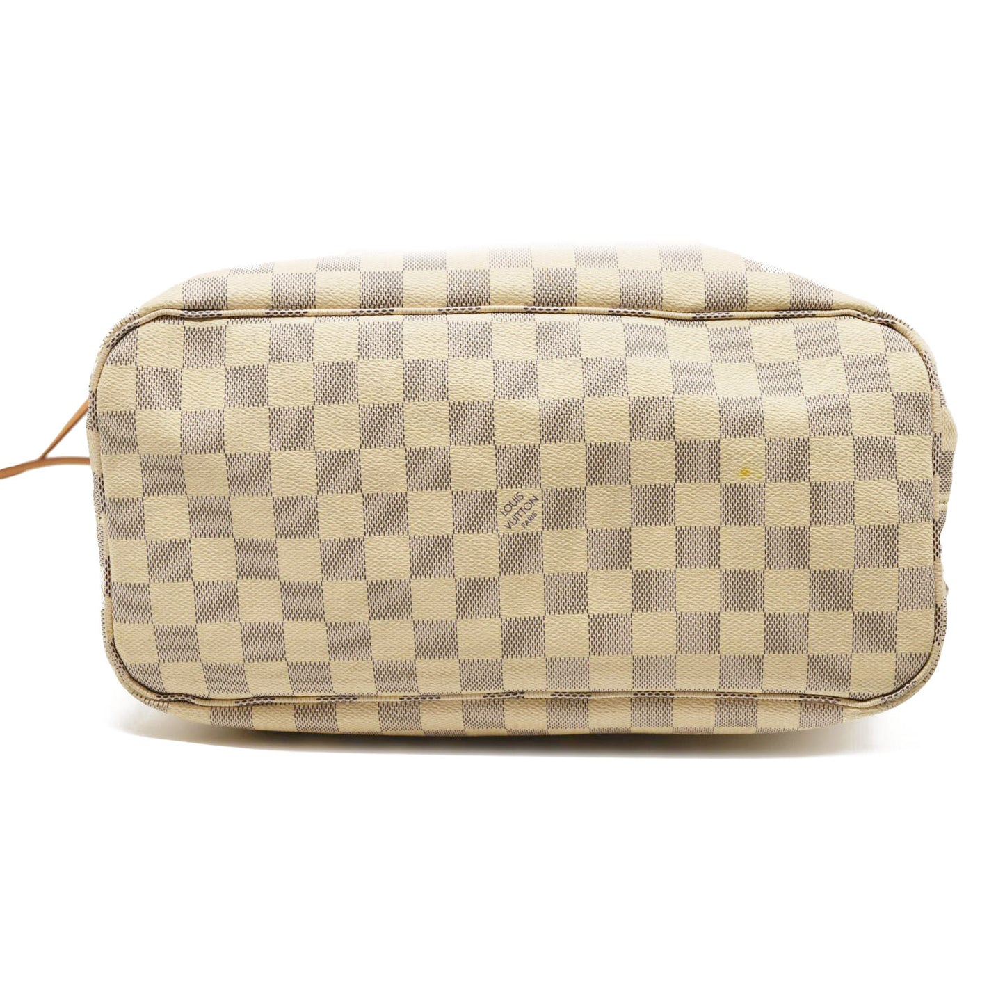USED Louis Vuitton Damier Azur Neo Neverfull MM Rose Ballerine