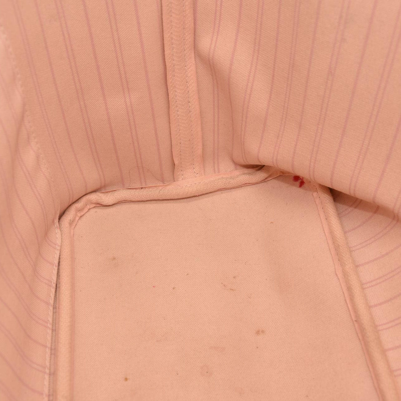 USED Louis Vuitton Damier Azur Neo Neverfull MM Rose Ballerine