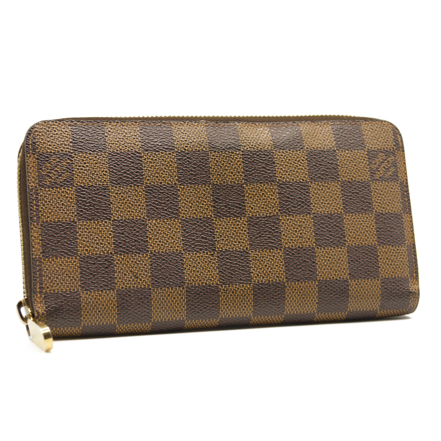 USED Louis Vuitton Damier Ebene Zippy Wallet