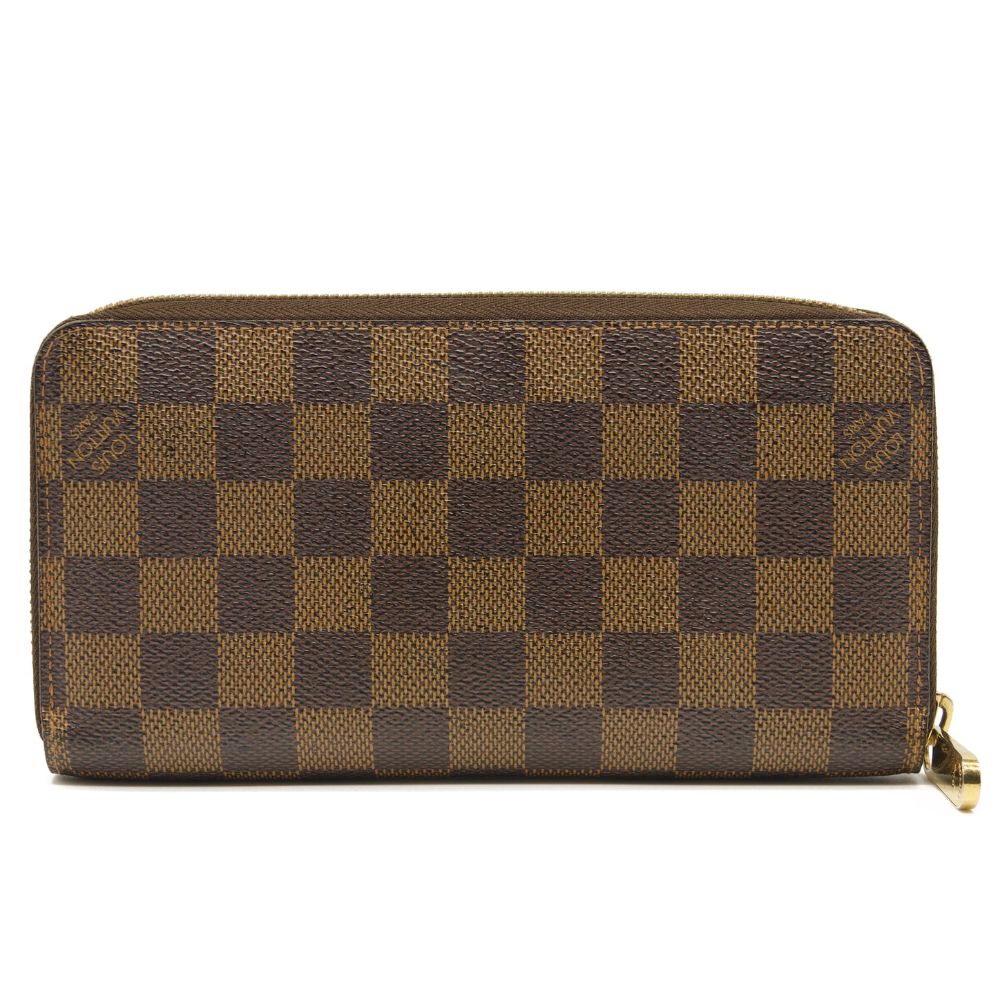 USED Louis Vuitton Damier Ebene Zippy Wallet