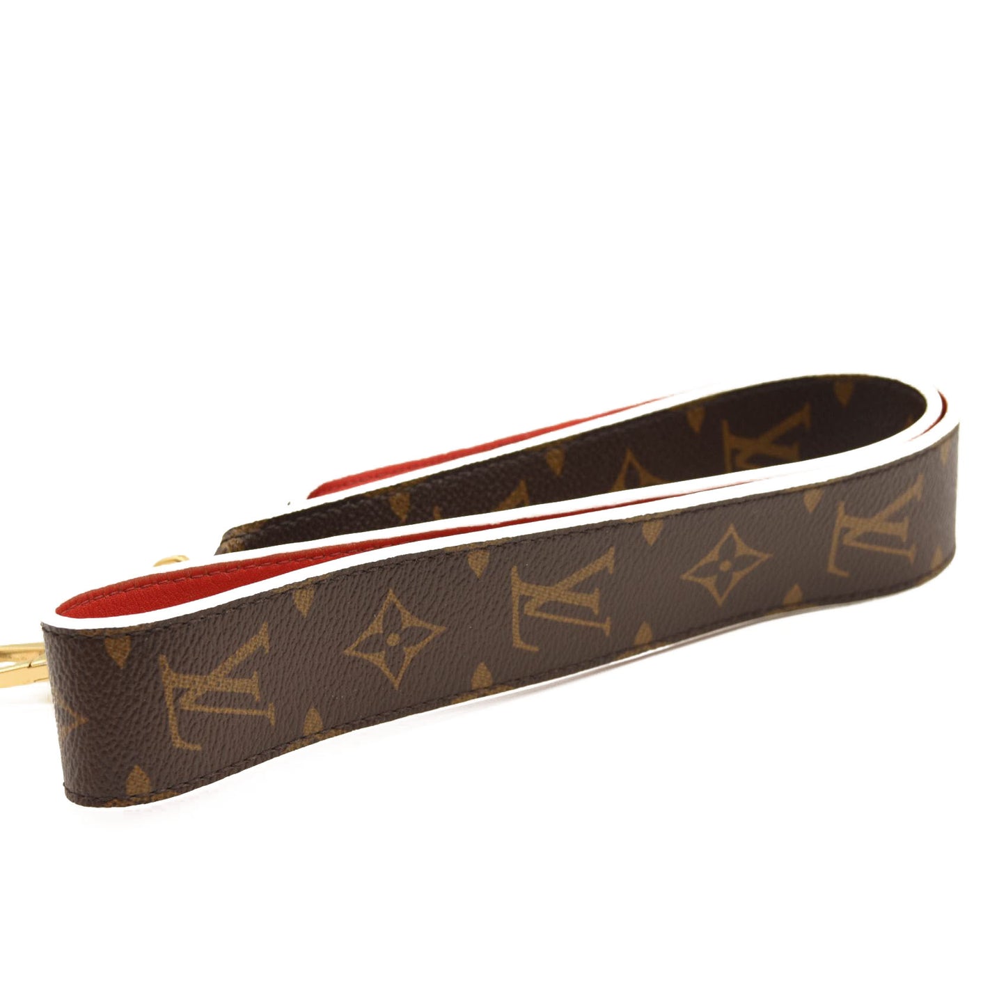 Louis Vuitton Monogram Bandouliere Shoulder Strap Red