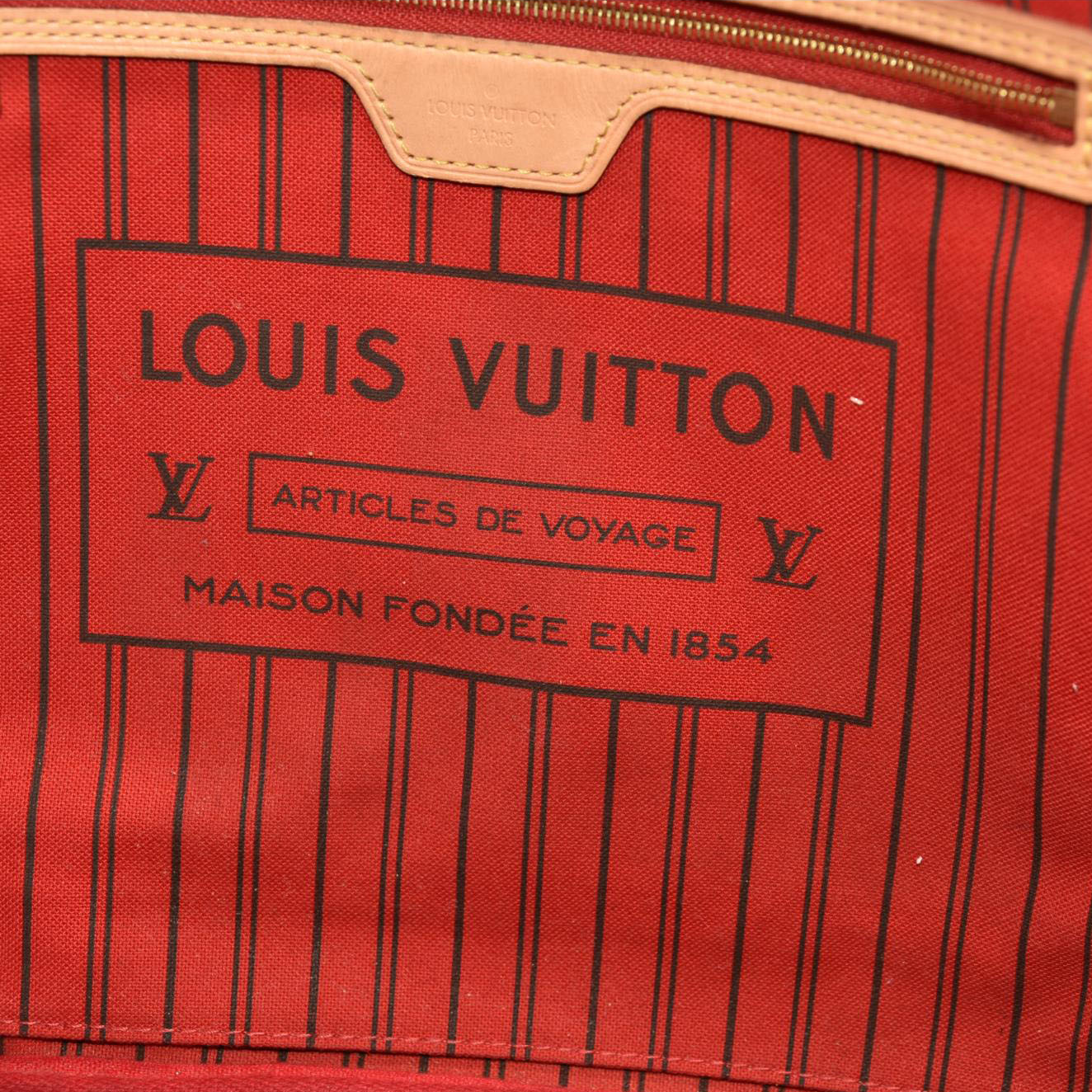 LOUIS VUITTON Monogram Neverfull MM Cherry Cerise with Pouch