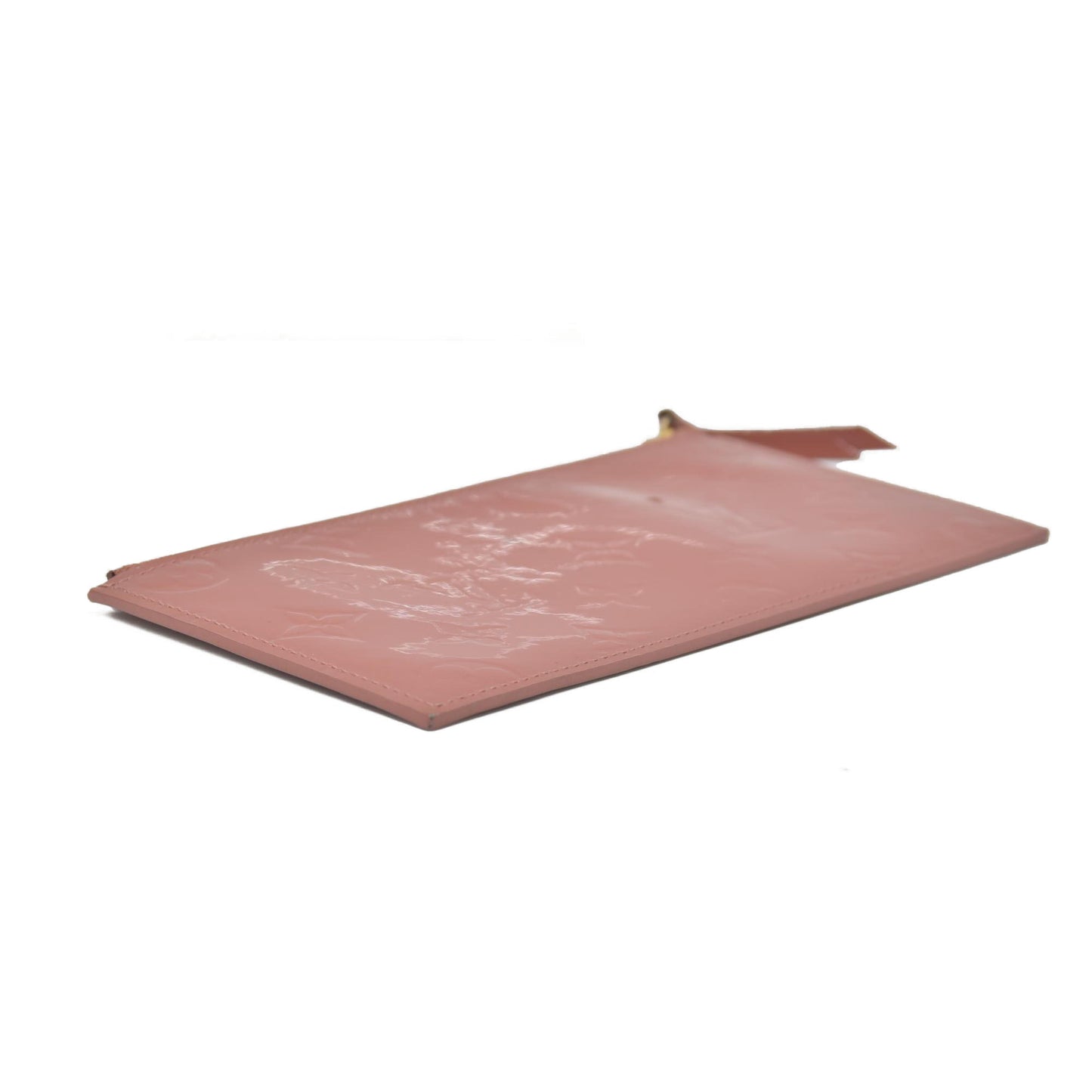 $500 Louis Vuitton Vernis Valentine Dog Pochette Felicie Chain Wallet Pink Zip Pouch