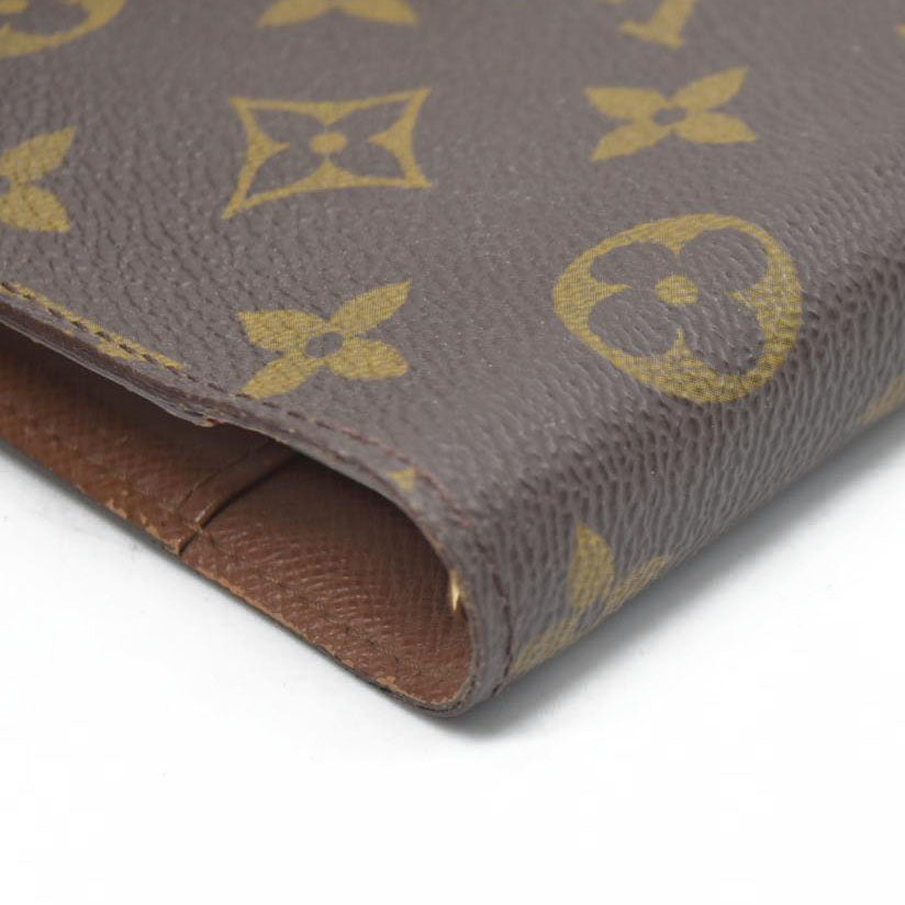 $495 CONSIGNMENT Louis Vuitton Monogram Agenda PM Notebook Cover Brown