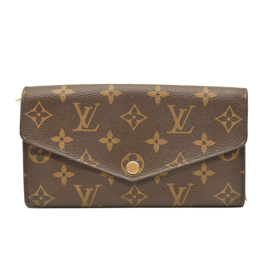 Louis Vuitton Monogram Sarah Wallet NM Rose Ballerine MI4200