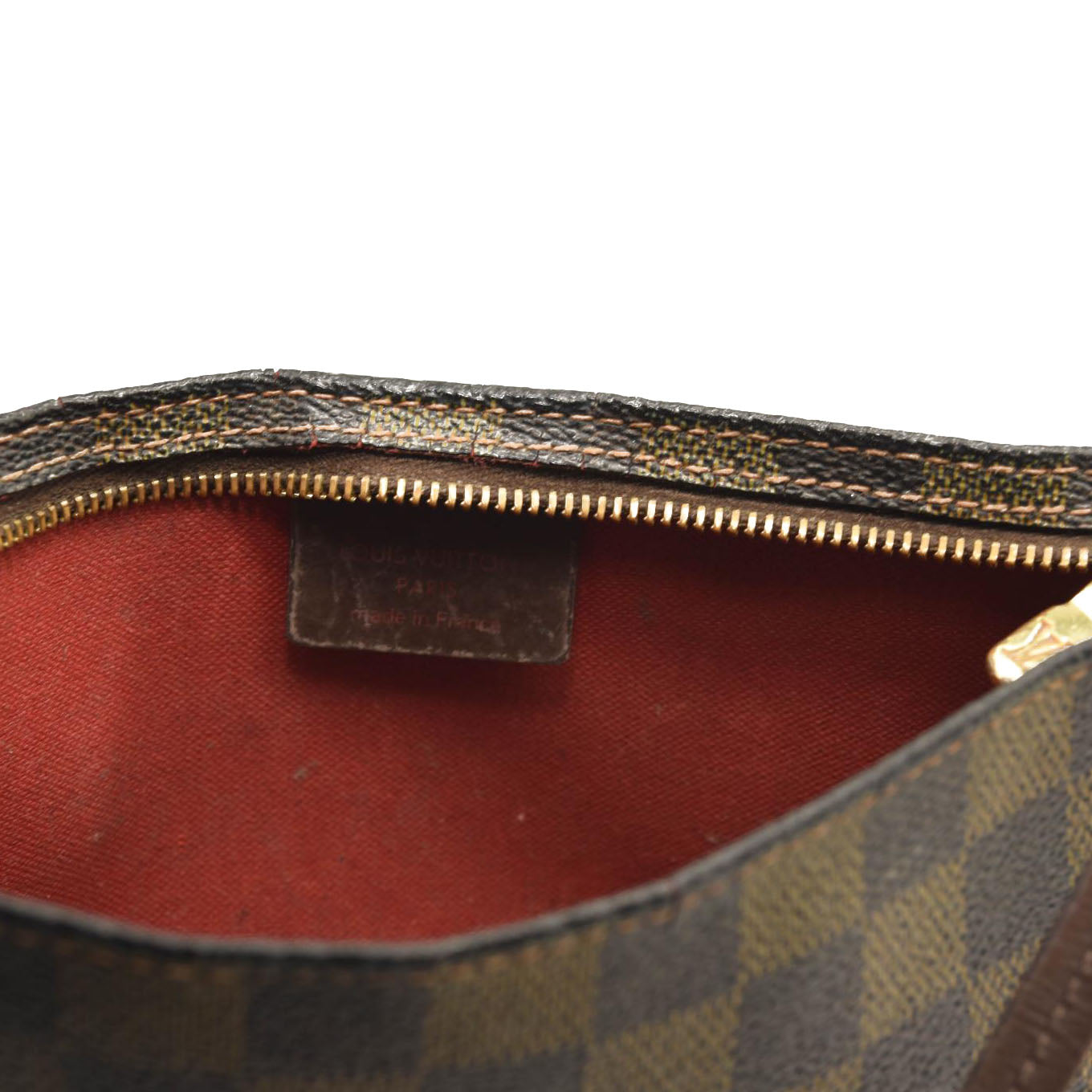 LOUIS VUITTON Damier Ebene Navona Pochette Accessories