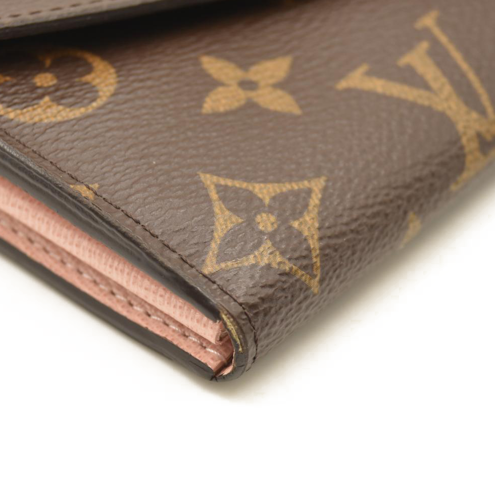 Louis Vuitton Monogram Sarah Wallet NM Rose Ballerine MI4200