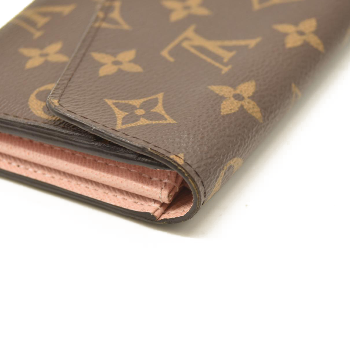 Louis Vuitton Monogram Sarah Wallet NM Rose Ballerine MI4200