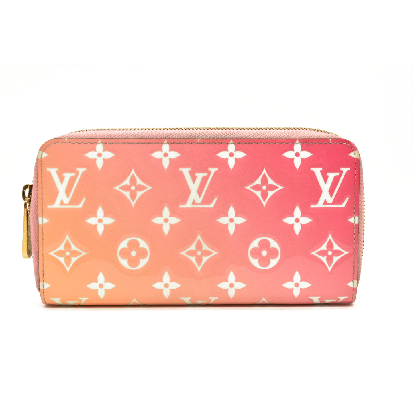 Louis Vuitton Long Wallet Vernis Zippy Sunrise Pink