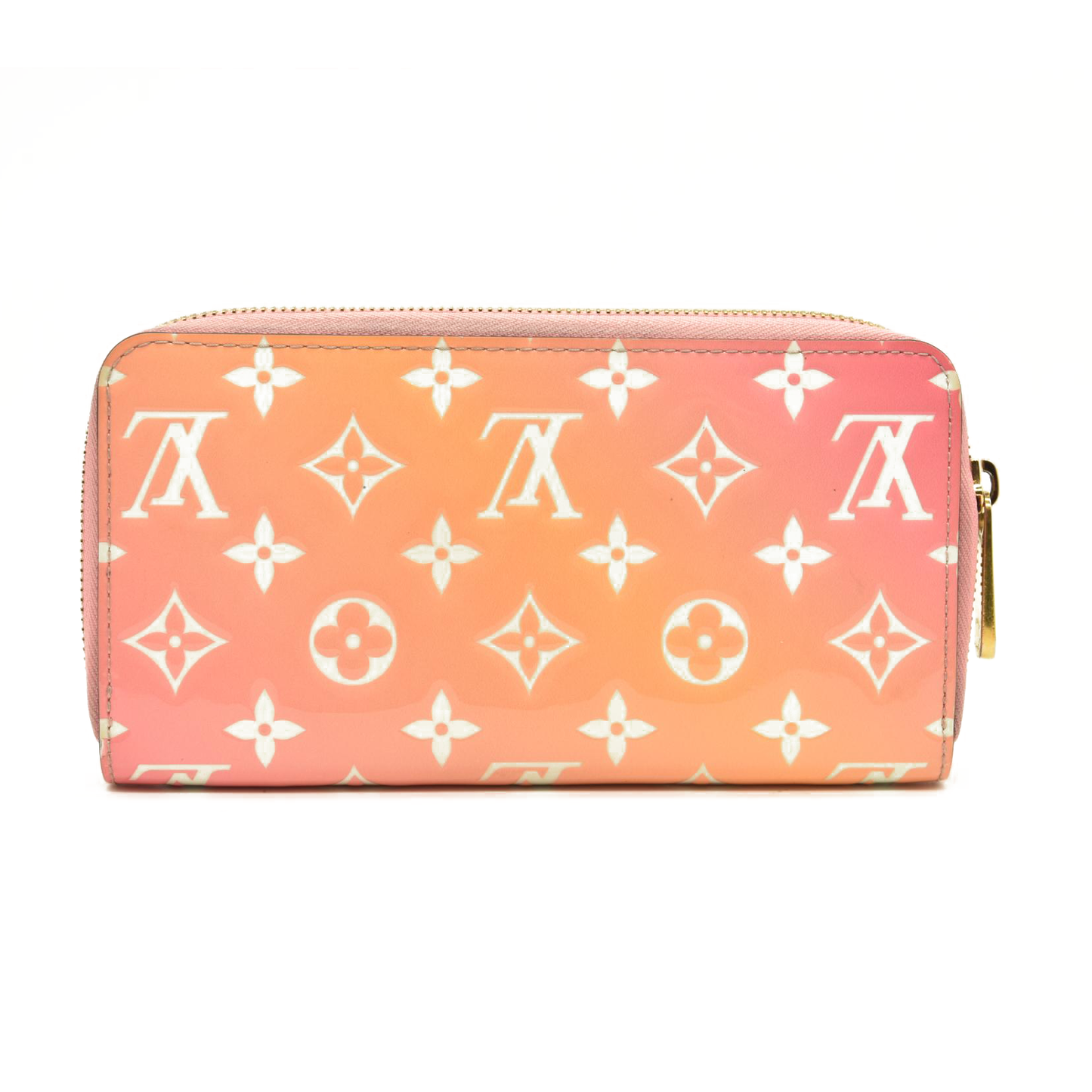 Louis Vuitton Long Wallet Vernis Zippy Sunrise Pink