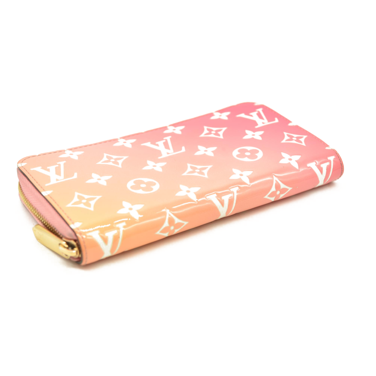 Louis Vuitton Long Wallet Vernis Zippy Sunrise Pink