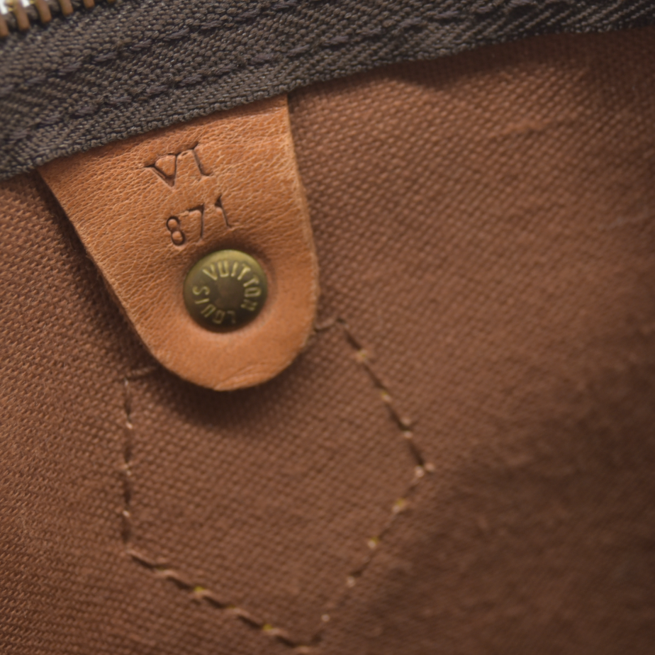 Louis Vuitton LV Hand Bag Speedy 30 Brown Monogram  VI871