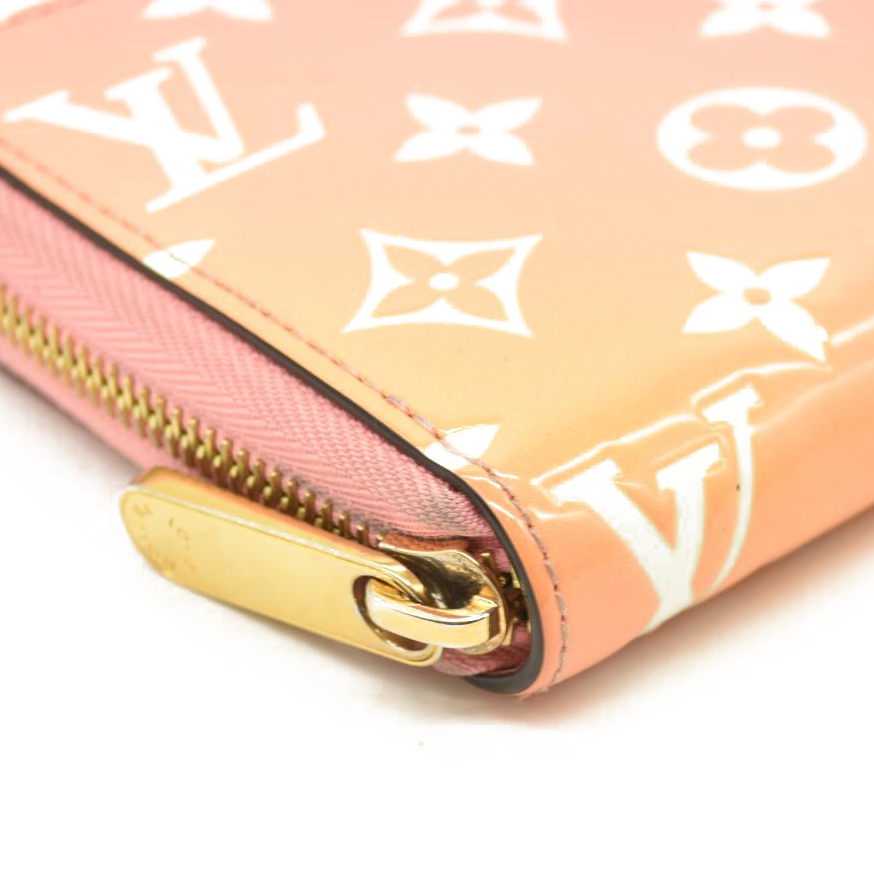 Louis Vuitton Long Wallet Vernis Zippy Sunrise Pink