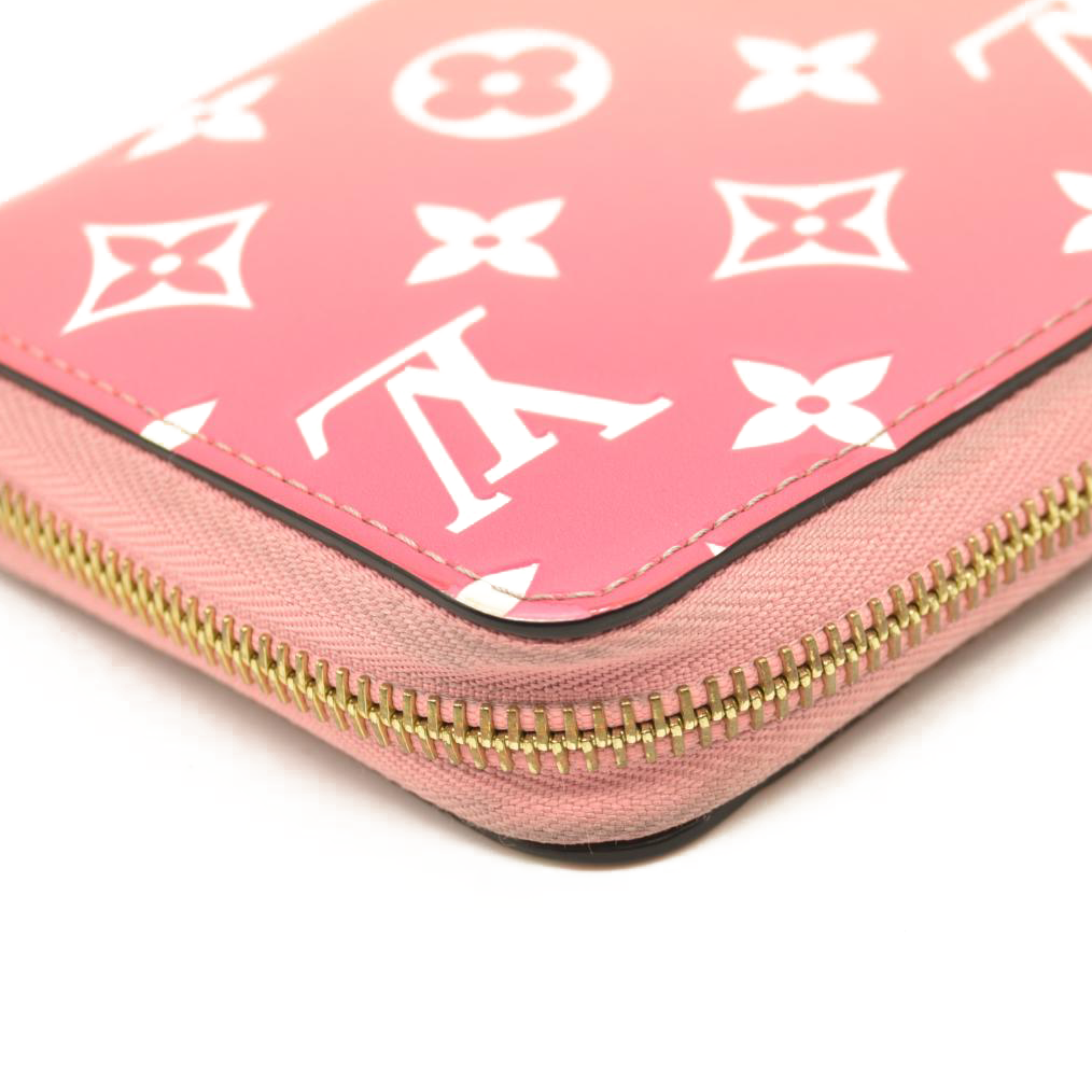 Louis Vuitton Long Wallet Vernis Zippy Sunrise Pink