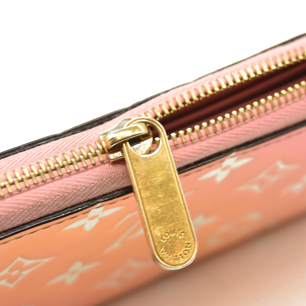 Louis Vuitton Long Wallet Vernis Zippy Sunrise Pink