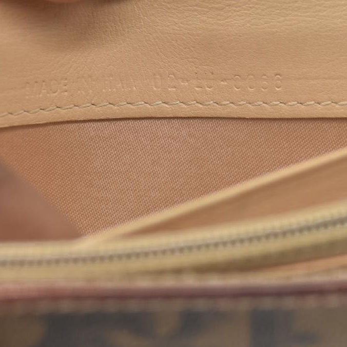 CONSIGNMENT Dior Brown Oblique Coated Canvas and Leather Romantic Continental Wallet