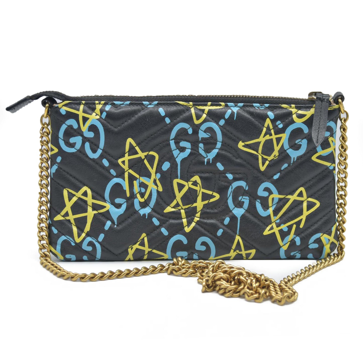 $1490 CONSIGNMENT Gucci Ghost Mini GG Marmont Crossbody Bag