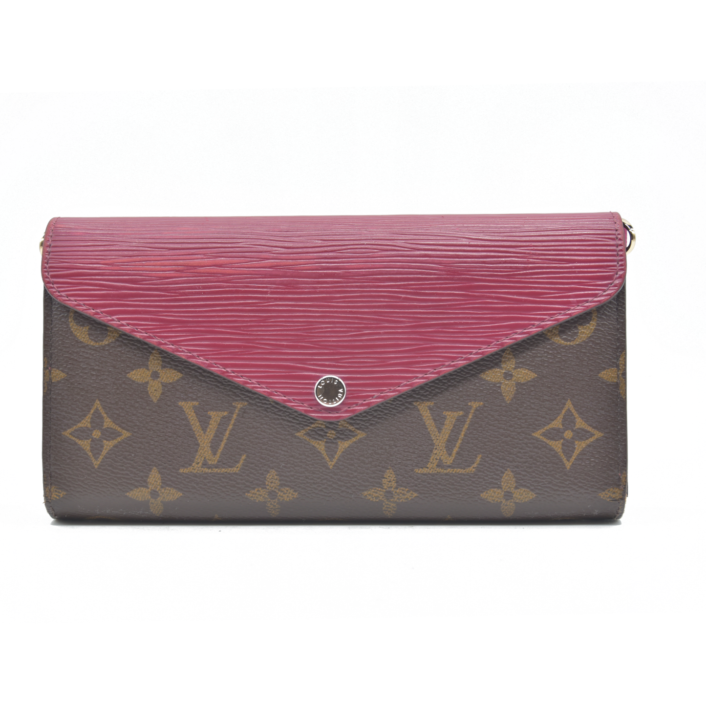 $805 Louis Vuitton Monogram Epi Marie-Lou Long Wallet Fuchsia CONSIGNMENT CA3115