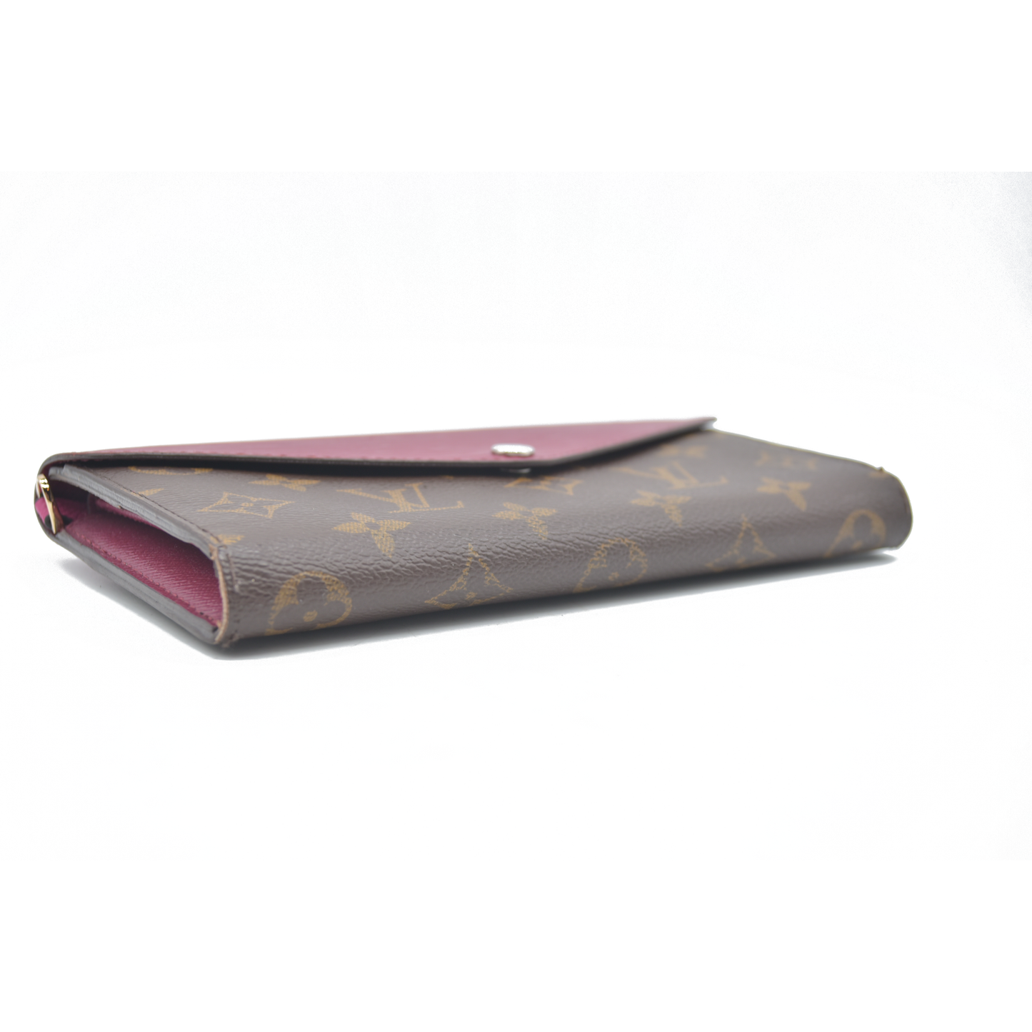 $805 Louis Vuitton Monogram Epi Marie-Lou Long Wallet Fuchsia CONSIGNMENT CA3115