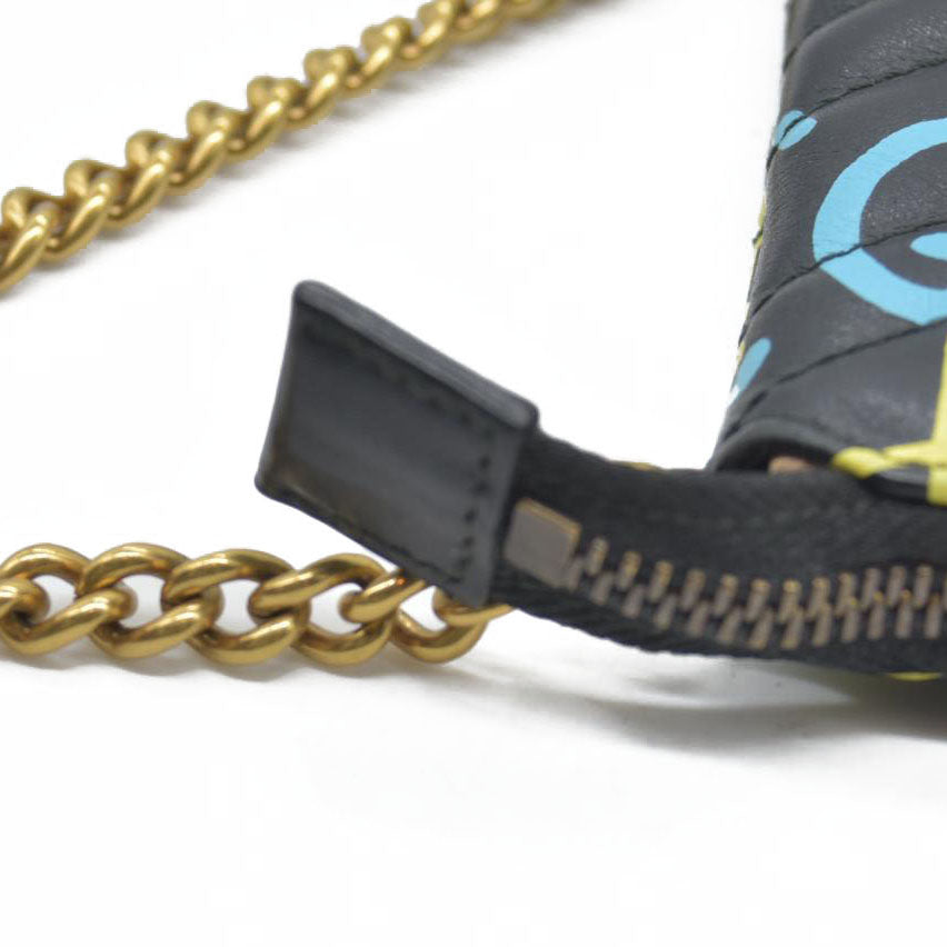 $1490 CONSIGNMENT Gucci Ghost Mini GG Marmont Crossbody Bag