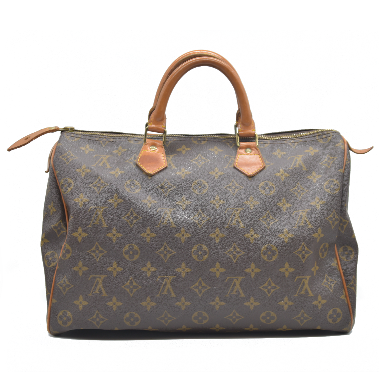 Louis Vuitton LV Hand Bag Speedy 35 Brown Monogram FH0912