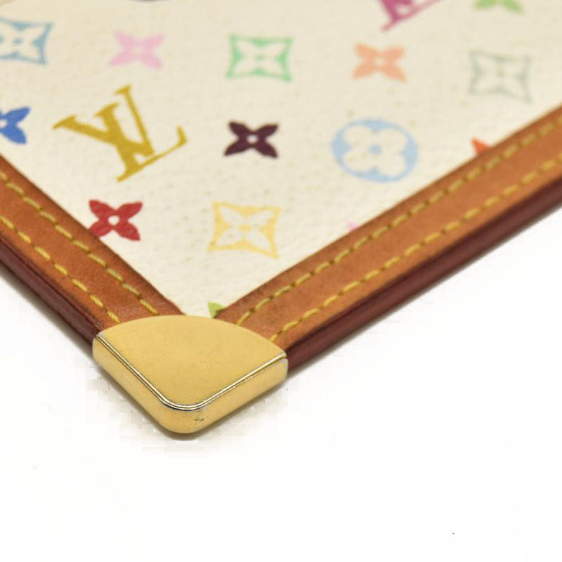 Louis Vuitton  Monogram Multicolor Key Pouch White M92655 Murakami