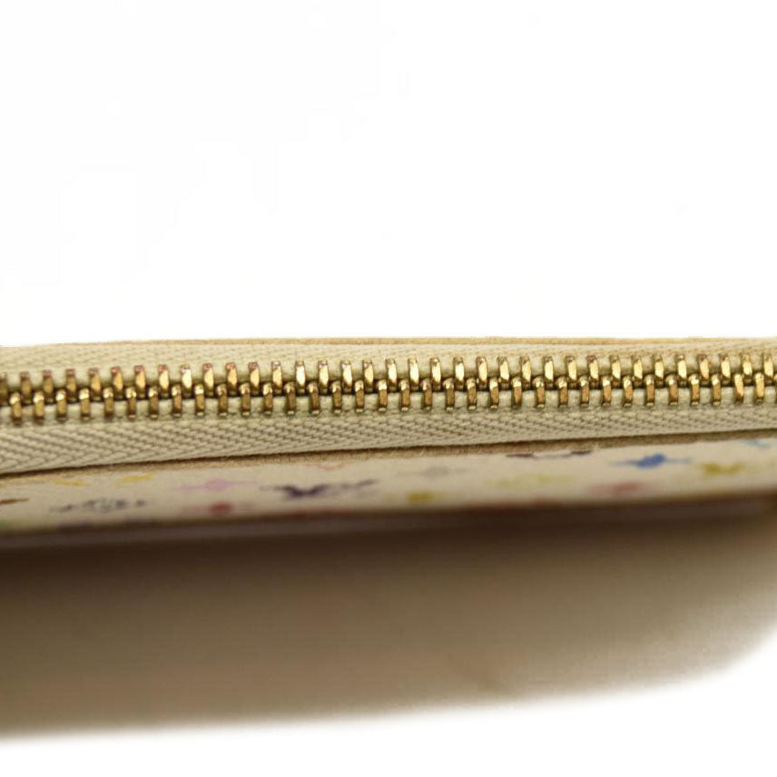 Louis Vuitton  Monogram Multicolor Key Pouch White M92655 Murakami