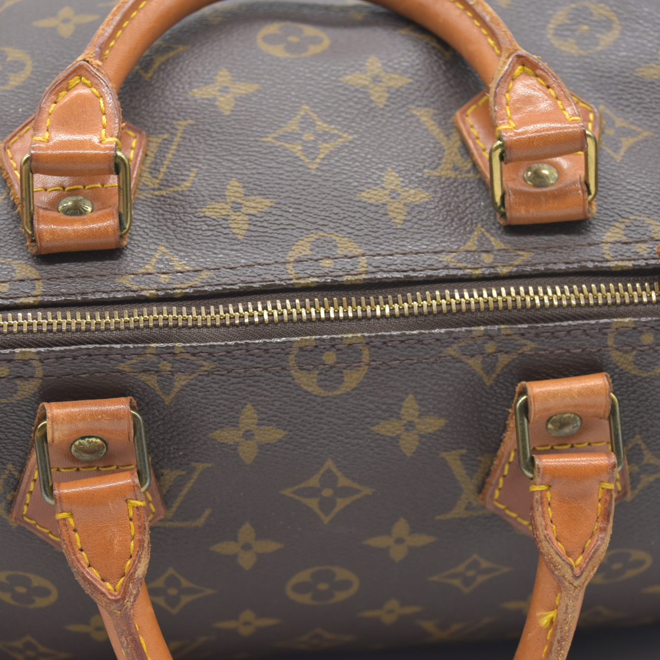 Louis Vuitton LV Hand Bag Speedy 35 Brown Monogram FH0912