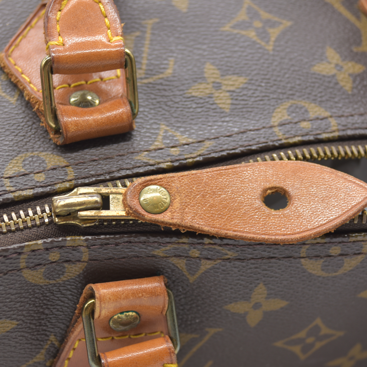 Louis Vuitton LV Hand Bag Speedy 35 Brown Monogram FH0912
