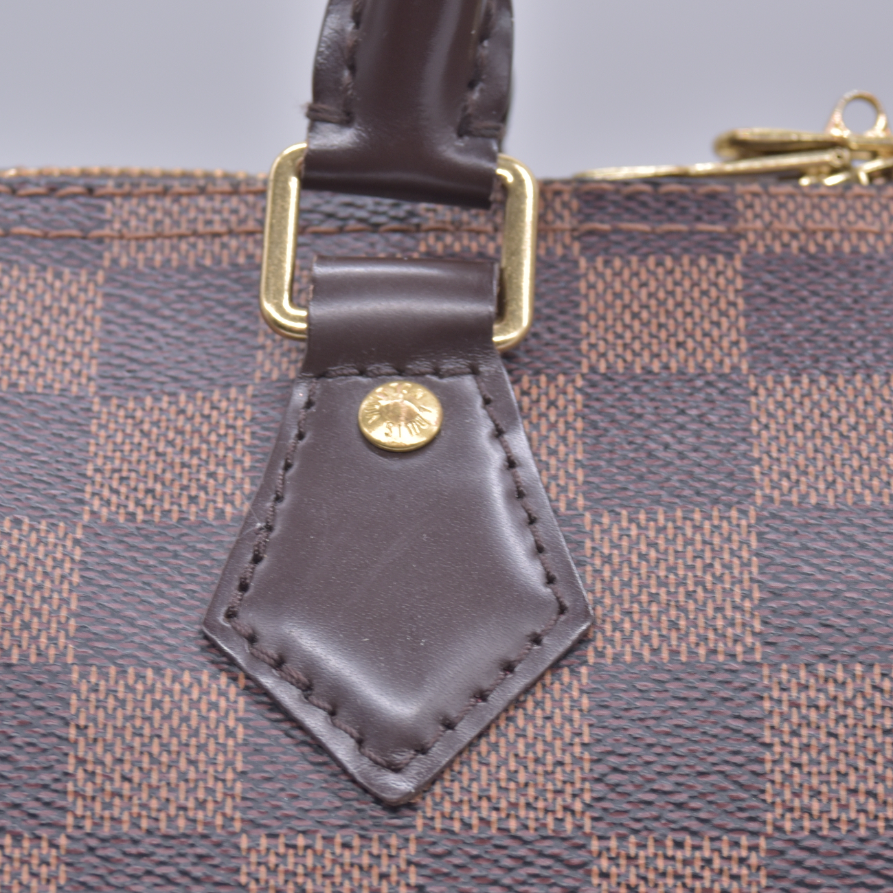 $2150 2018 Louis Vuitton Damier Ebene Speedy Bandouliere 35 SD4178