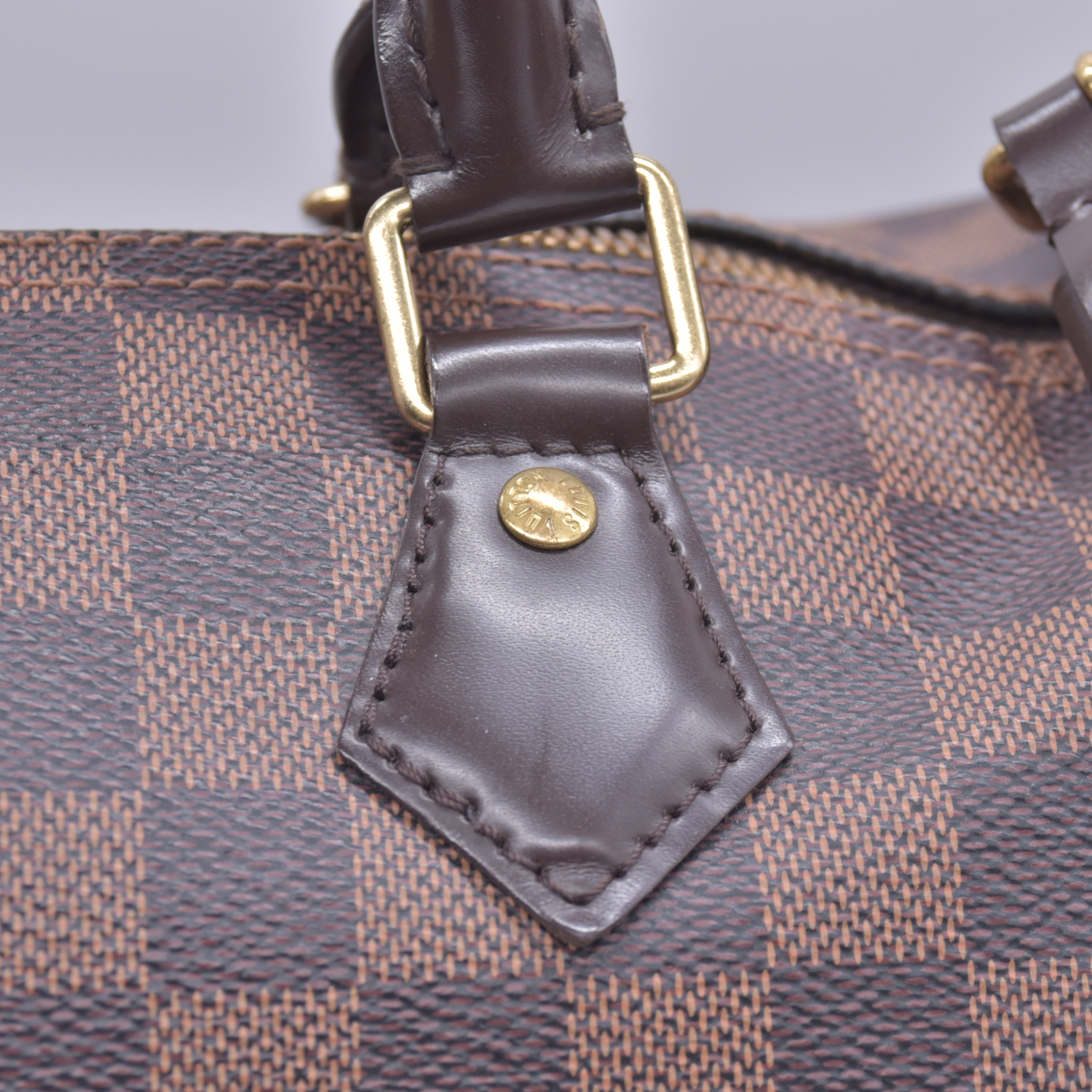 $2150 2018 Louis Vuitton Damier Ebene Speedy Bandouliere 35 SD4178