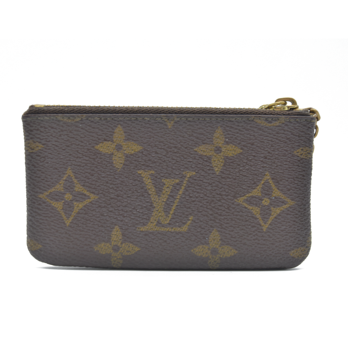 Louis Vuitton Monogram Pochette Cles Wallet Coin Purse Brown CT0354