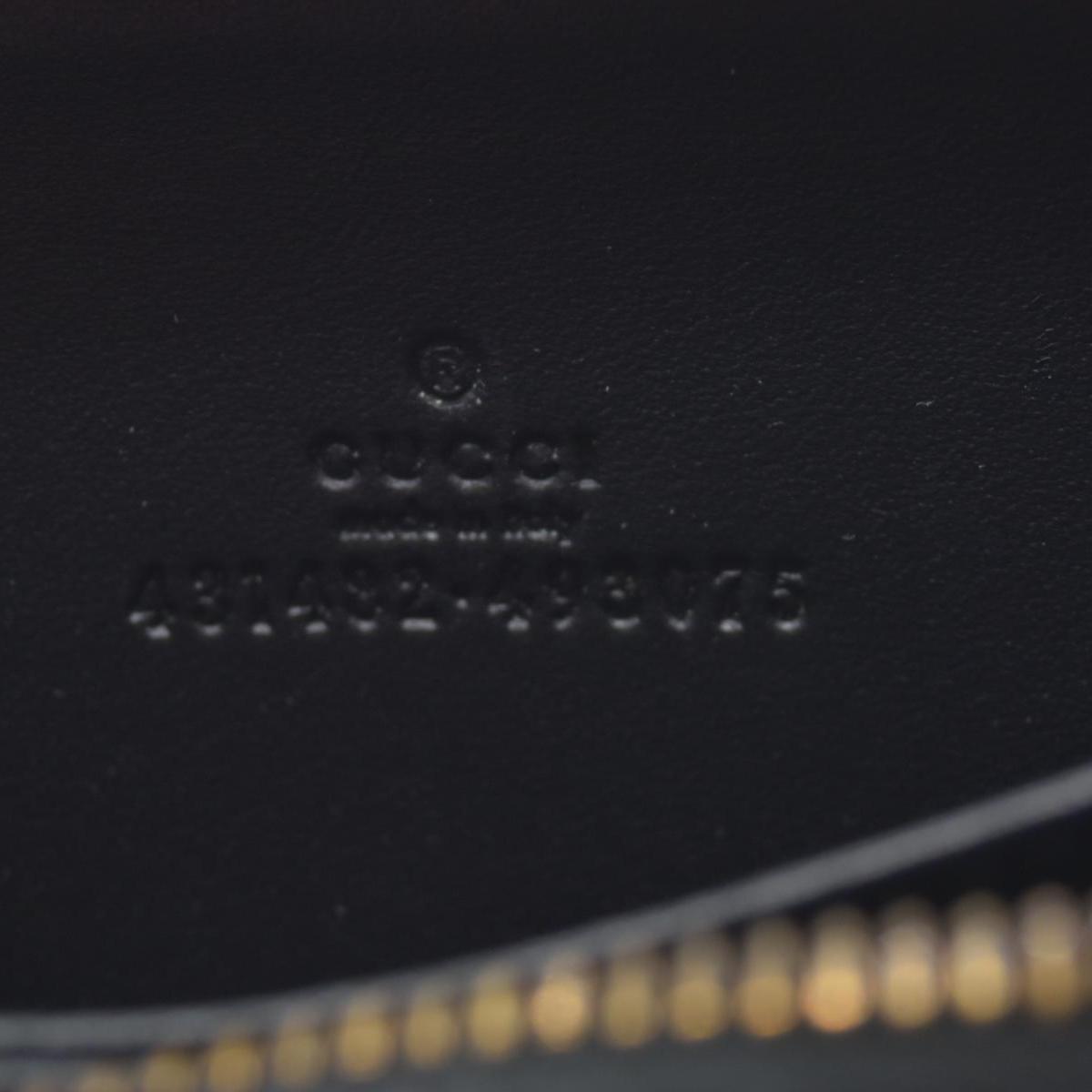 $520 GUCCI GG Supreme Pearl Zip Around Compact Zippy Wallet