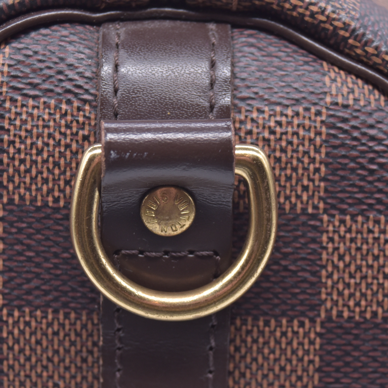 $2150 2018 Louis Vuitton Damier Ebene Speedy Bandouliere 35 SD4178
