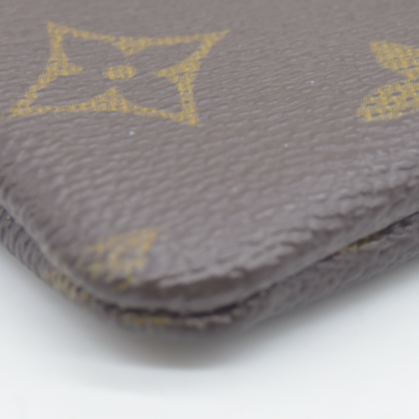 Louis Vuitton Monogram Pochette Cles Wallet Coin Purse Brown CT0354