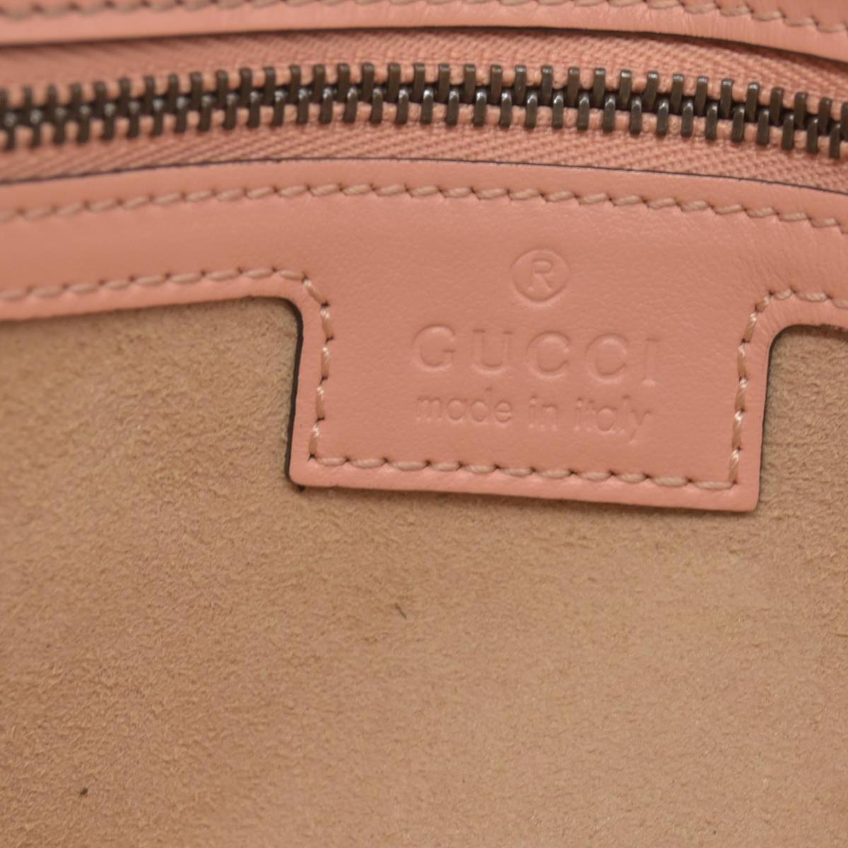 $2590 Gucci Calfskin Matelasse Small GG Marmont Shoulder Bag Perfect Pink