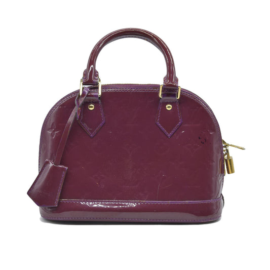 $2350 CONSIGNMENT Louis Vuitton Amethyste Monogram Vernis Alma BB