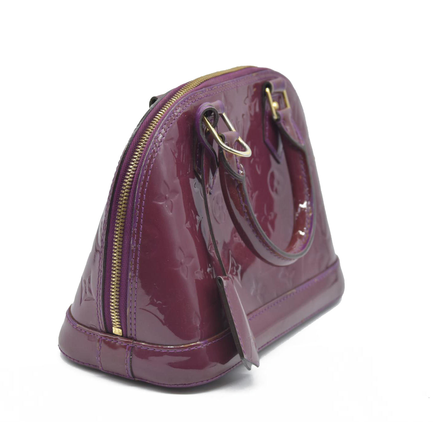 $2350 CONSIGNMENT Louis Vuitton Amethyste Monogram Vernis Alma BB