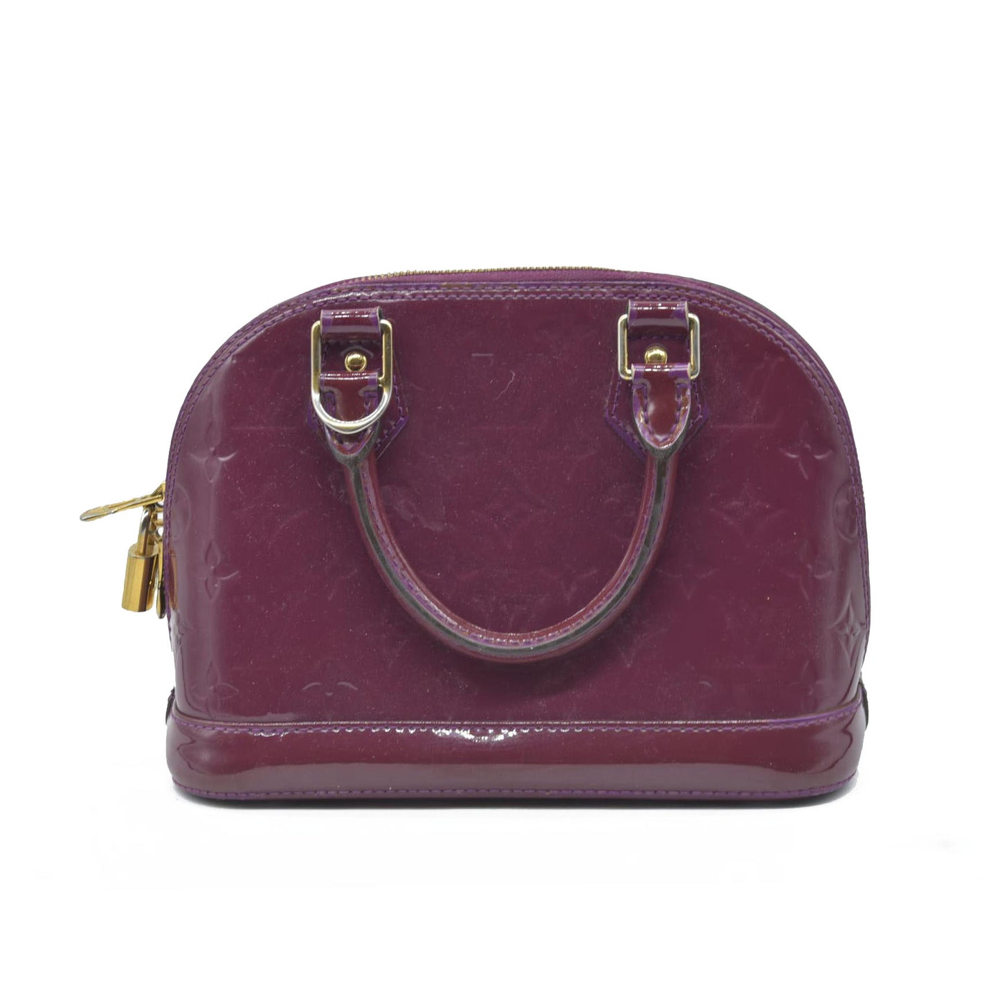 $2350 CONSIGNMENT Louis Vuitton Amethyste Monogram Vernis Alma BB