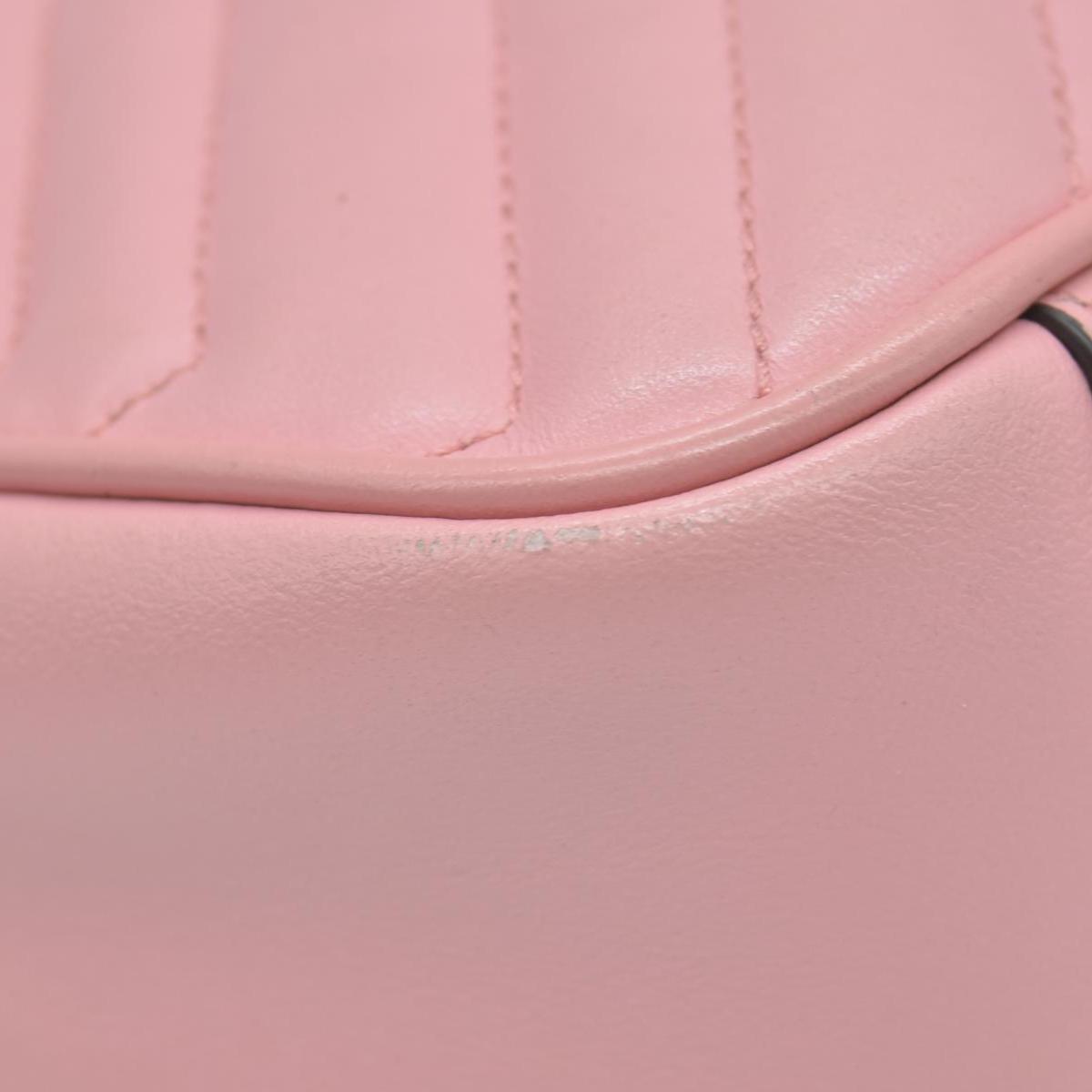 $2600 Gucci Calfskin Matelasse Small GG Marmont Shoulder Bag Wild Rose